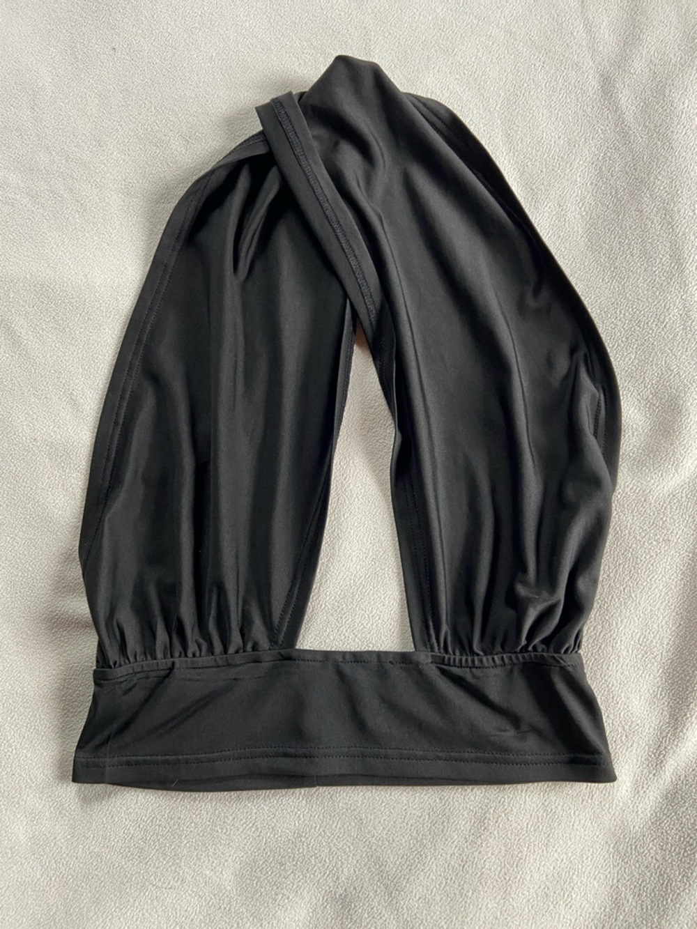 SHEIN Black Halter Tie-Back Tank Top